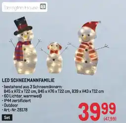 Metro Led schneemannfamilie Angebot