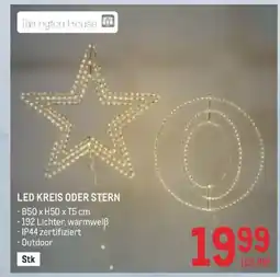 Metro Led kreis oder stern Angebot