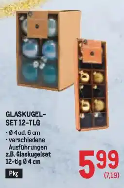 Metro Glaskugel- set 12-tlg Angebot