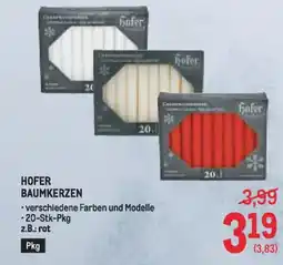 Metro Hofer baumkerzen Angebot