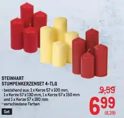 Metro Steinhart stumpenkerzenset 4-tlg Angebot