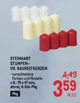 Metro Steinhart stumpen od. raureifkerzen Angebot