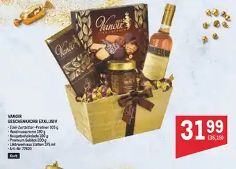 Metro Vanoir geschenkkorb exklusiv Angebot