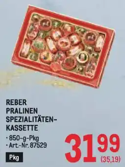 Metro Reber pralinen spezialitäten kassette Angebot