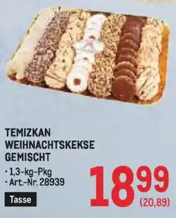 Metro Temizkan weihnachtskekse gemischt Angebot
