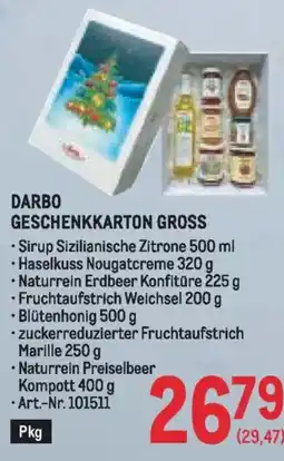 Metro Darbo geschenkkarton Angebot