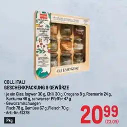 Metro Coll itali geschenkpackung 9 gewürze Angebot