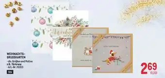 Metro WEIHNACHTS- GRUSSKARTEN Angebot