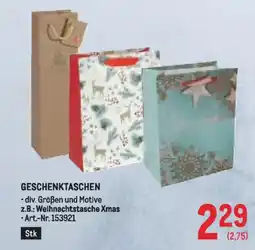 Metro GESCHENKTASCHEN Angebot