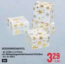 Metro Geschenkschachte Angebot