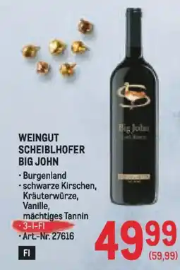Metro Weingut scheiblhofer big john Angebot
