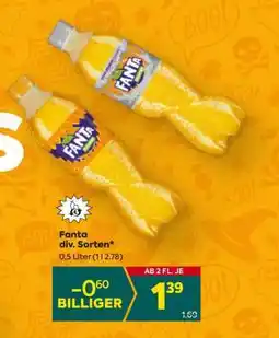 Billa Fanta div. Sorten Angebot