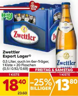 Billa Zwettler Export Lager Angebot