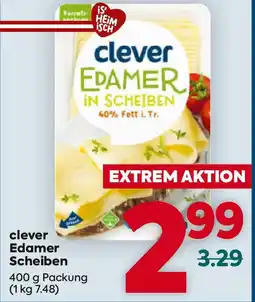 Billa clever Edamer Scheiben Angebot