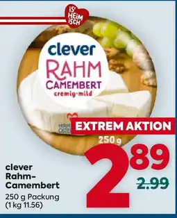 Billa clever Rahm- Camembert Angebot
