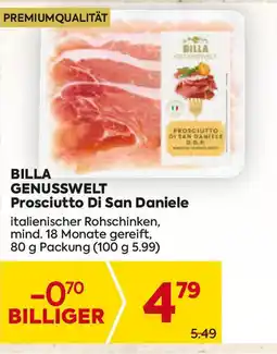 Billa Billa genusswelt prosciutto di san daniele dop Angebot