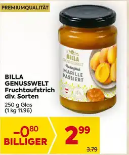 Billa BILLA GENUSSWELT Fruchtaufstrich Angebot