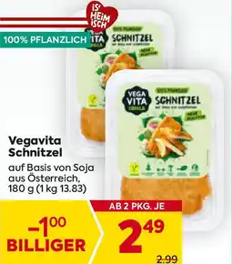 Billa Vegavita Schnitzel Angebot