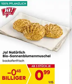 Billa Ja! Natürlich Bio-Sonnenblumenmuschel Angebot