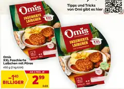 Billa Omis XXL Faschierte Laibchen mit Püree Angebot
