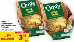 Billa Omis Specklinsen mit Servietten- knödeln Angebot
