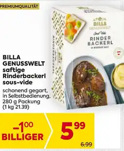 Billa Billa genusswelt saftige rinderbackerl sous-vide Angebot