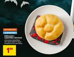 Billa Halloween- Leberkäse-Semmel Angebot