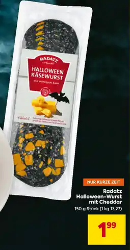 Billa Radatz Halloween-Wurst mit Cheddar Angebot
