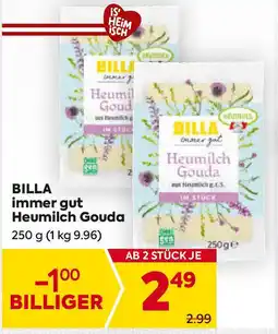 Billa BILLA immer gut Heumilch Gouda Angebot