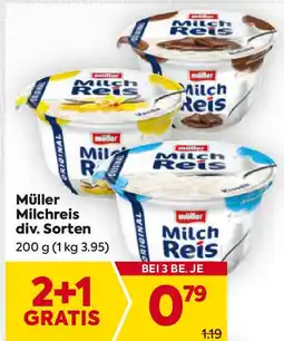 Billa Müller Milchreis Angebot