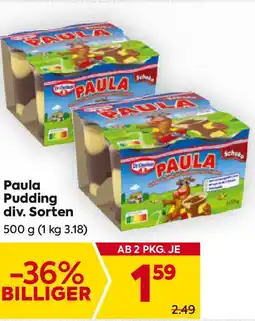 Billa Paula Pudding Angebot