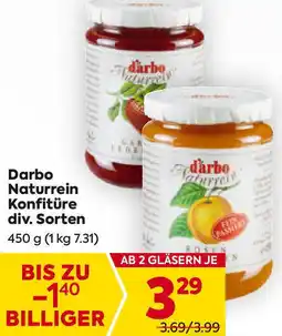 Billa Darbo Naturrein Konfitüre Angebot