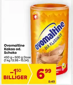 Billa Ovomaltine kakao od. schoko Angebot