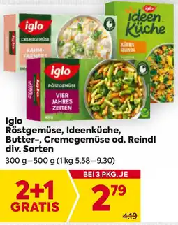 Billa Iglo röstgemüse, ideenküche, butter-, cremegemüse od. reindl Angebot