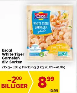 Billa Escal White Tiger Garnelen Angebot
