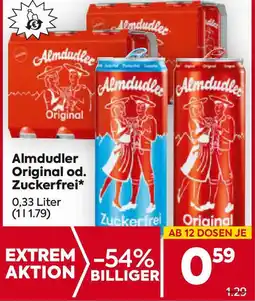 Billa Almdudler Original od. Zuckerfrei Angebot