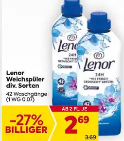 Billa Lenor Weichspüler Angebot