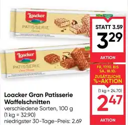 Maximarkt Loacker Gran Patisserie Waffelschnitten Angebot
