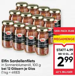 Maximarkt Elfin Sardellenfilets in Sonnenblumenöl Angebot