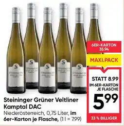 Maximarkt Steininger Grüner Veltliner Kamptal DAC Angebot