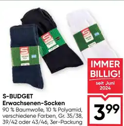 Maximarkt S-BUDGET Erwachsenen-Socken Angebot