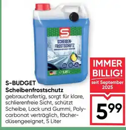 Maximarkt S-BUDGET Scheibenfrostschutz Angebot