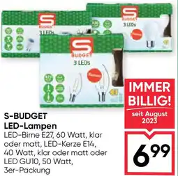 Maximarkt S-BUDGET LED-Lampen Angebot