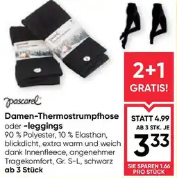 Maximarkt pascarel Damen-Thermostrumpfhose oder -leggings Angebot