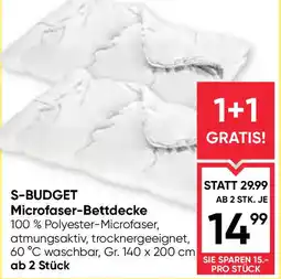 Maximarkt S-BUDGET Microfaser-Bettdecke Angebot