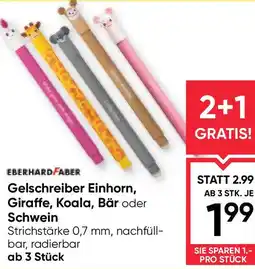 Maximarkt Eberhardfaber gelschreiber einhorn, giraffe, koala, bär oder schwein Angebot