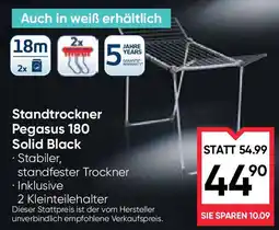 Maximarkt Standtrockner Pegasus 180 Solid Black Angebot
