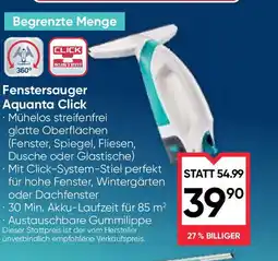 Maximarkt Fenstersauger Aquanta Click Angebot