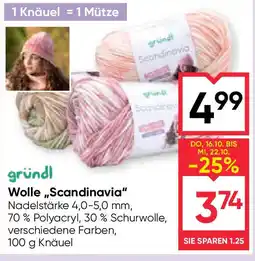 Maximarkt gründl Wolle Scandinavia Angebot