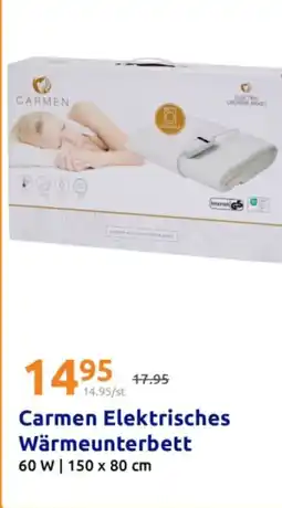 Action Carmen Elektrisches Wärmeunterbett Angebot